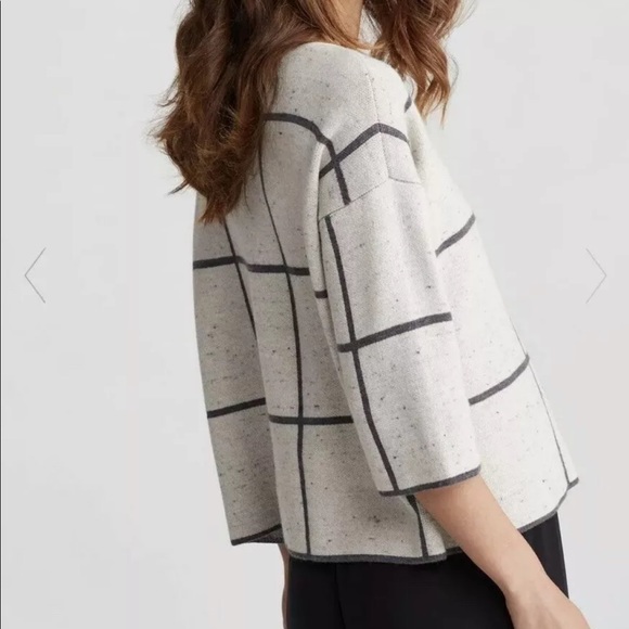 EILEEN FISHER Pullover Sz M Organic Cotton Wool - Picture 3 of 7